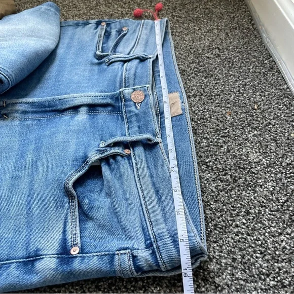 Mother The Mid-Rise Dazzler Ankle Fray Women’s Blue Denim Jeans Size 31 - Picture 13 of 15